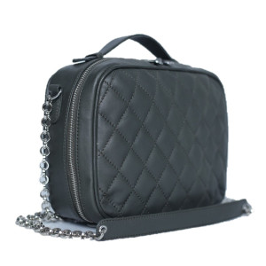 Ayra Quilted Crossbody Bag For Women Black