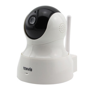 Tenvis Wi-Fi HD P2P Pan/Tilt Smart IP Camera White (TH661)