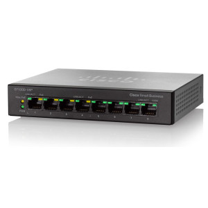 Cisco 8-Port Unmanaged PoE Network Switch (SF110D-08HP)