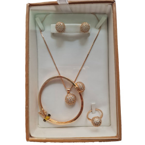 Shop Zone Gold Plated Jewellery Set For Women