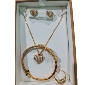 Shop Zone Gold Plated Jewellery Set For Women (0056)