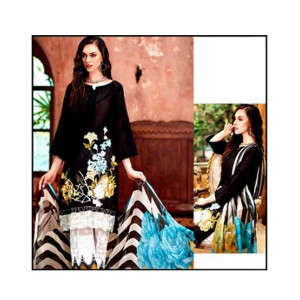 A.A Clothes Unstitched Lawn Collection 3 Piece (0012)