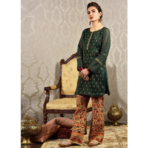 A.A Clothes Embroidered Linen Dress For Women 2 Piece (D-21191)