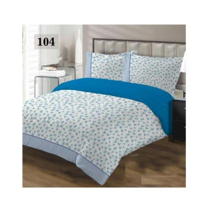 AAM Printed Double Bed Sheet With 2 Pillowcase (1533-104)