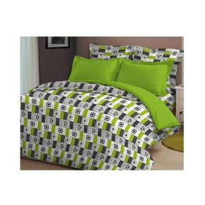 AAM Printed Double Bed Sheet With 2 Pillowcase (1533-64)