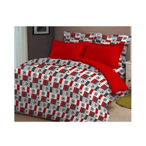 AAM Printed Double Bed Sheet With 2 Pillowcase (1533-66)