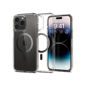 Spigen Ultra Hybrid (MagFit) Case For iPhone 14 Pro Max Carbon Fiber (ACS04827)