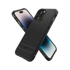 Spigen Rugged Armor (MagFit) Case For iPhone 14 Pro Matte Black (ACS04956)