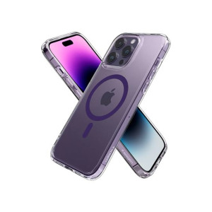 Spigen Ultra Hybrid (MagFit) Case For iPhone 14 Pro Max Deep Purple (ACS05581)