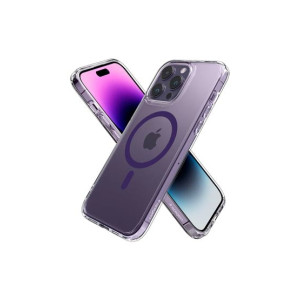 Spigen Ultra Hybrid (MagFit) Case For iPhone 14 Pro Deep Purple (ACS05585)