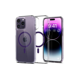 Spigen Ultra Hybrid (MagFit) Case For iPhone 14 Pro Deep Purple (ACS05585)