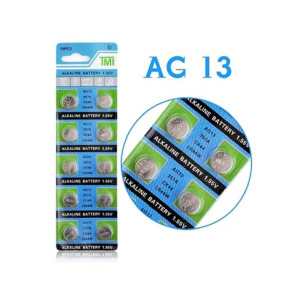 Muzamil Store 1.55V Alkaline Cell Button Battery For Watches (AG13) - Pack Of 10