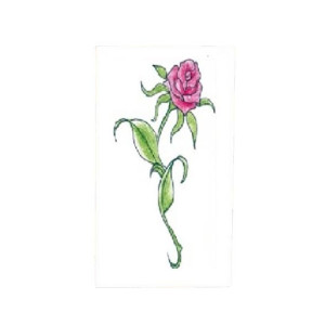 Muzamil Store Red Rose Blossom Tree Flower Tattoo Sticker For Women