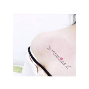 Muzamil Store Lovable Letters Shoulders Chest Tattoo