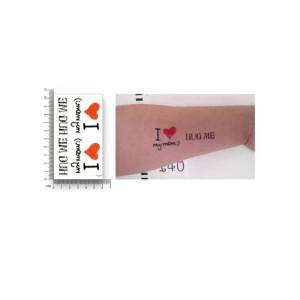 Muzamil Store I love My Mom Waterproof Tattoo Stickers