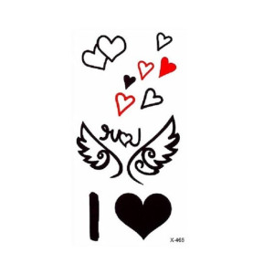 Muzamil Store Angel Love Design Temporary Tattoo Sticker
