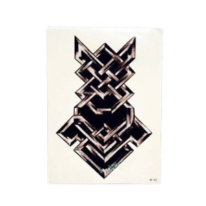 Muzamil Store Celtic Totem Temporary Tattoo Sticker Black