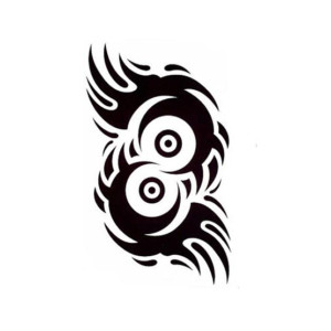 Muzamil Store Tribal Motif Temporary Tattoo Sticker Black