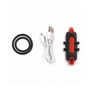 Muzamil Store Portable Rechargeable Red Light For Bicycle