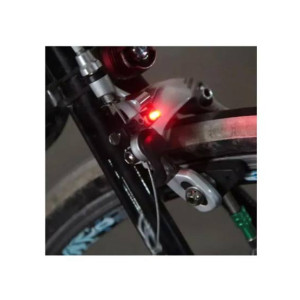 Muzamil Store Rainproof Brake LED Red Light For Bicycle