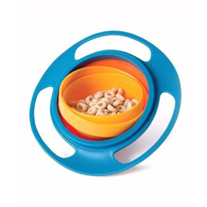 Muzamil Store Baby Feeding Non Spill Gyro Bowl Dish