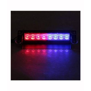 Muzamil Store 8 LED Red and Blue Light For Car