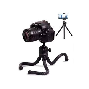 Muzamil Store Mini Portable Table Top Tripod Stand - Black