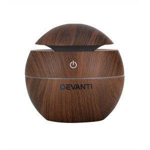 Muzamil Store Aromatherapy Essential Oil Aroma Diffuser 40Ml - Dark Borwn