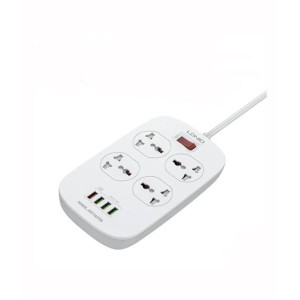 Ldnio 2500w Power Extension With 4 Power Sockets & 4 USB Ports (SC4407)