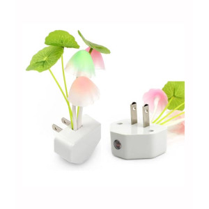 Muzamil store Colorful Sensor LED Mushroom Night Light 4 Inch