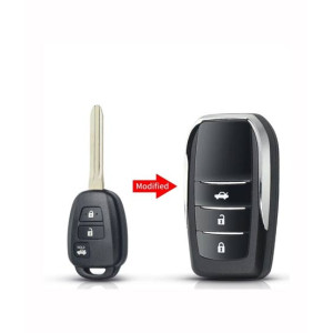 Muzamil Store 3 Buttons Car Remote Key Shell Case For Toyota