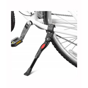 Muzamil Store Bicycle Adjustable Aluminum Kickstand - Black
