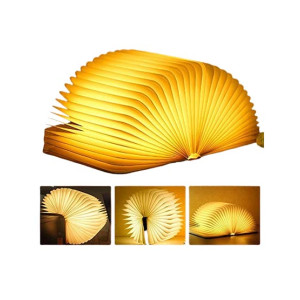Muzamil Store Rechargeable Wooden Table Lamp Light