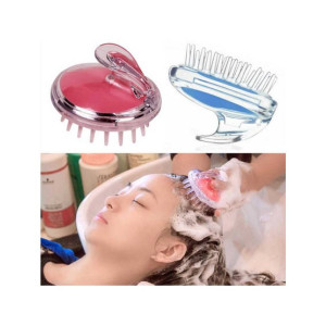 Muzamil Store Silicone Head Body Massager Shampoo Hair Brush