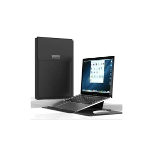 Muzamil Store PU Leather Sleeve with Folding Stand 15.4 