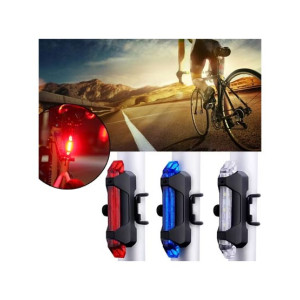 Muzamil Store Bicycle USB Charging Tail Light 6-Mode