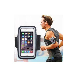 Muzamil Store Mobile Sports Running Arm Band - Black