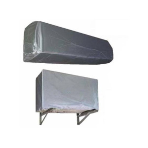 Muzamil Store 1.5 AC Indoor And Outdoor Dust Proof Cover - Silver