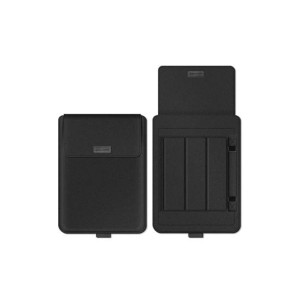 Muzamil Store PU Leather Case with Stand Black For MacBook Air/Pro