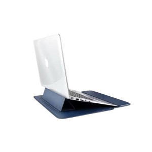 Muzamil Store PU Leather Case with Stand Black For MacBook Air/Pro