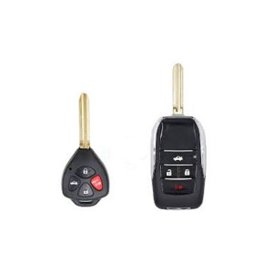 Muzamil Store Modified Flip Remote Key Shell 3 Button RAV4 Key Case