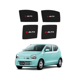 Muzamil Store Sun Windows Shades With Logo Suzuki Alto (2017 to 2023)