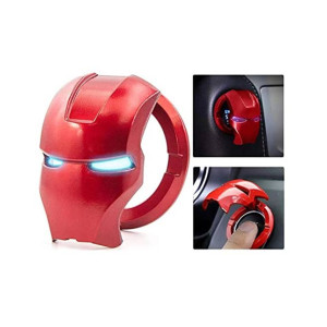 Muzamil Store Protective Cover Car Start Stop Button Ironman