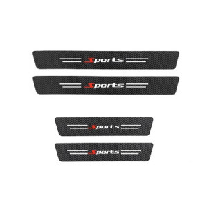 Muzamil Store Anti Fiber Car Door Carbon Stickers - 4Pcs