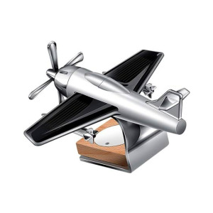 Muzamil Store Solar Energy Plane Air Freshener Silver