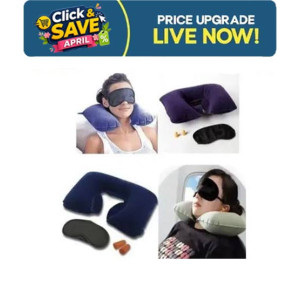 Muzamil Store 3 in 1 Travel Neck Pillow Travel Set