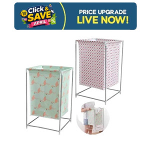 Muzamil Store Folding Hamper Portable Dirty Cloth Storage Basket