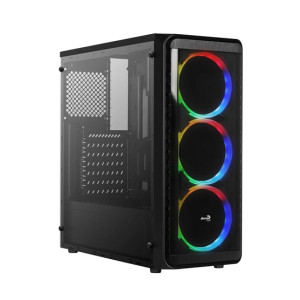AeroCool SI-5200 RGB Acrylic Panel Mid-Tower Gaming Case Black