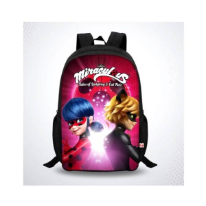 Traverse Miraculous Printed Kids School Backpack (T481KG)