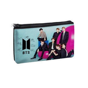 Traverse BTS Army Digitally Printed 2 Zipper Pencil Pouch (1047)